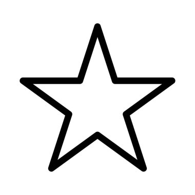 yıldız simgesi vektör illüstrasyonu 