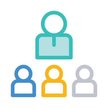 Takım çalışması simgesi vektör illüstrasyonu 