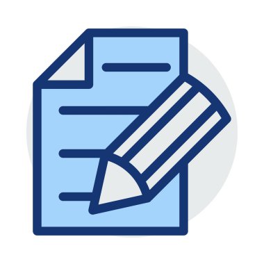 dosya satır simge vektör çizim 