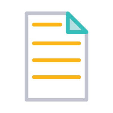 belge simgesi vektör illüstrasyonu 