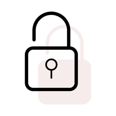 ikon vektör illüstrasyonunu kilitle 