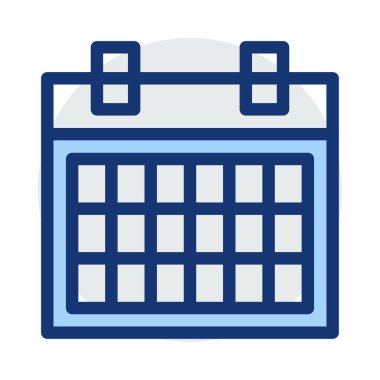 Takvim satırı simgesi, vektör çizim