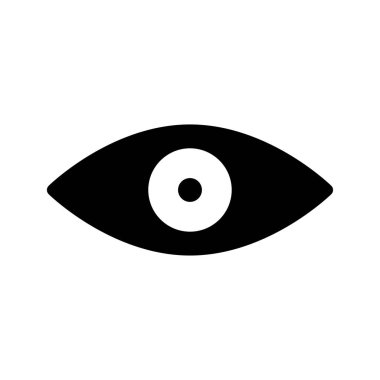 Göz simgesi vektör illüstrasyonu 