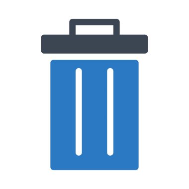 Çöp kutusu simgesini vektör çizim 