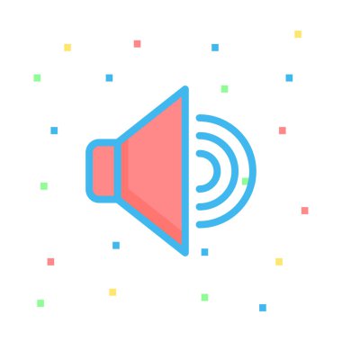 ses simgesi vektör illüstrasyonu 