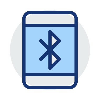 Bluetooth simgesi vektör çizim  