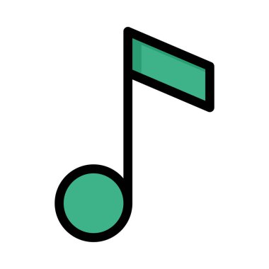 melodi simge vektör çizim 