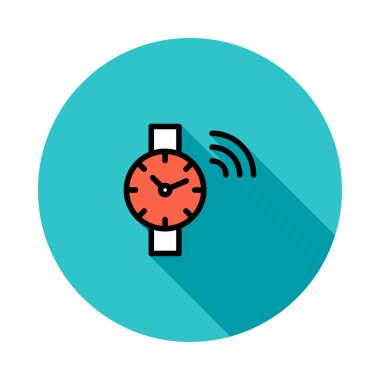 Saat simgesi vektör illüstrasyonu 