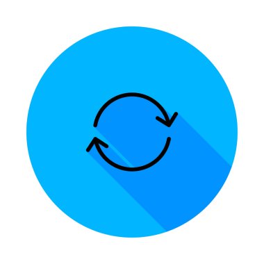 oklar düz simgesi beyaz arka plan, vektör, illüstrasyon izole döngüsü