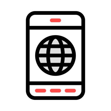 Internet bağlantısı simgesini vektör çizim 