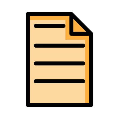 belge simgesi vektör illüstrasyonu 