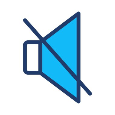 yüksek sesle simgesi sessiz vektör çizim 