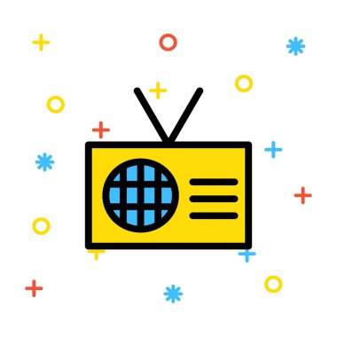 radyo simgesi vektör illüstrasyonu 