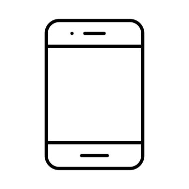 Telefon simgesi vektör illüstrasyonu  