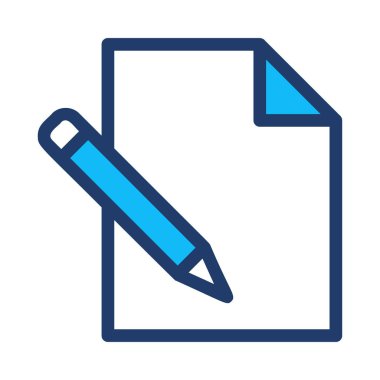 vektör çizim kalem ve kağıt 