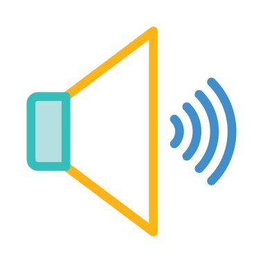 hoparlör simgesi vektör çizim 