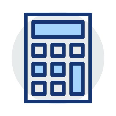 hesap makinesi simgesi vektör illüstrasyonu 