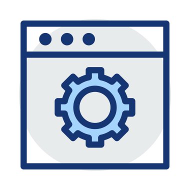 dişli simgesi vektör illüstrasyonu 