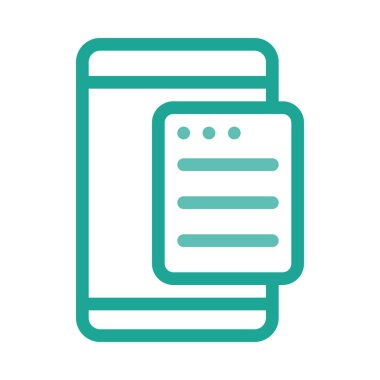 Web geliştirme için mobil tasarım simgesi. Vektör çizim