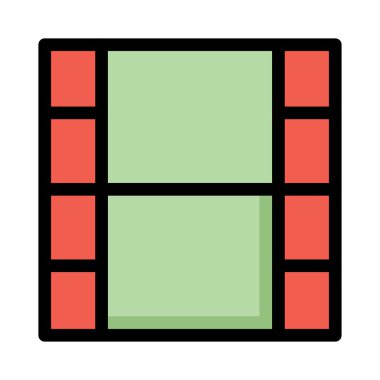 film simgesi vektör illüstrasyonu 