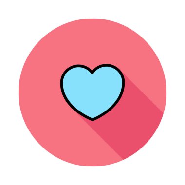 kalp ağı simgesi, vektör illüstrasyonu 