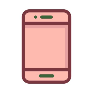 Telefon simgesi vektör illüstrasyonu  