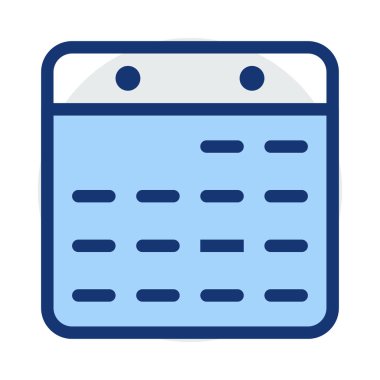 Takvim simgesi vektör illüstrasyonu 