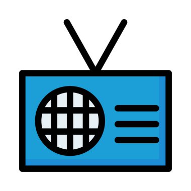 radyo simgesi vektör illüstrasyonu 