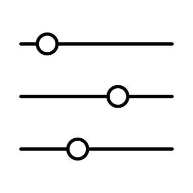 Ses Denetim Masası satır simge vektör çizim 