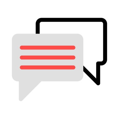 ileti ikonu vektör illüstrasyonu 