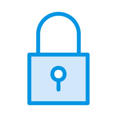 asma kilit web simge vektör çizim  