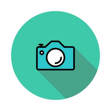 kamera simgesi vektör illüstrasyonu 