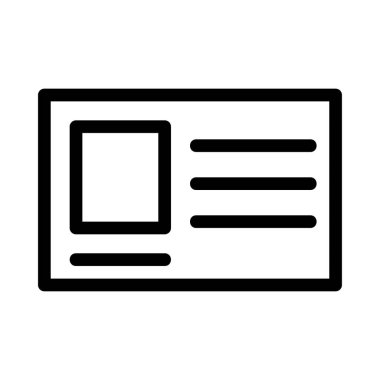 kart simge vektör çizim 