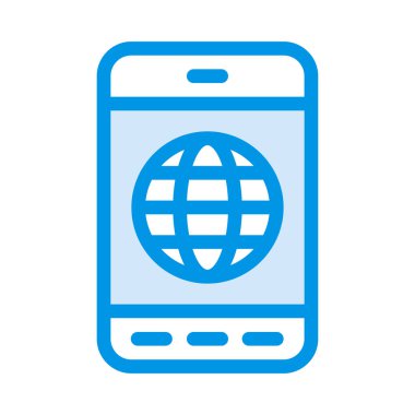 akıllı telefon web simgesi vektör çizimi 