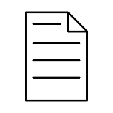 belge simgesi vektör illüstrasyonu 