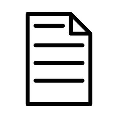 belge simgesi vektör illüstrasyonu 