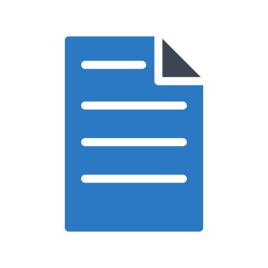 belge simgesi vektör illüstrasyonu 