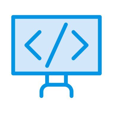 Sunum tahtası simgesi vektör illüstrasyonu 