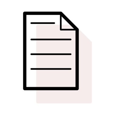 belge simgesi vektör illüstrasyonu 