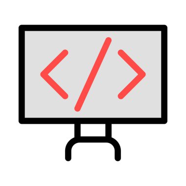 sunum simgesi vektör illüstrasyonu 