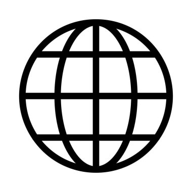 Küresel simge vektör illüstrasyonu 