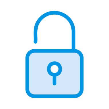 asma kilit web simge vektör çizim  