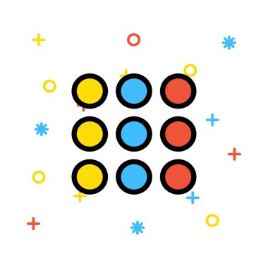 simge vektör çizim daireler 