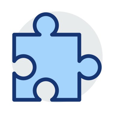 Bulmaca simgesi vektör çizimi 