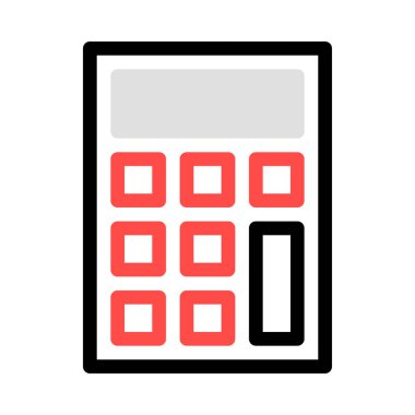 hesap makinesi simgesi vektör illüstrasyonu 