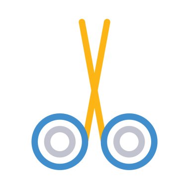 makas simgesi vektör illüstrasyonu 