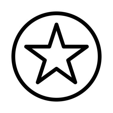 yıldız simgesi vektör illüstrasyonu 