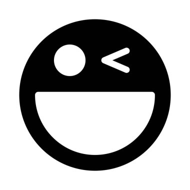 Gülümse ikon vektör illüstrasyonu 