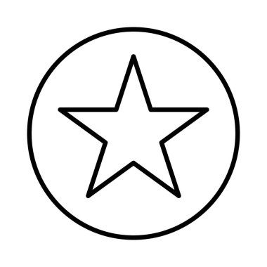 yıldız simgesi vektör illüstrasyonu 