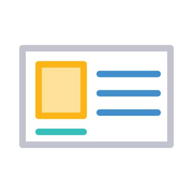 kart simge vektör çizim 